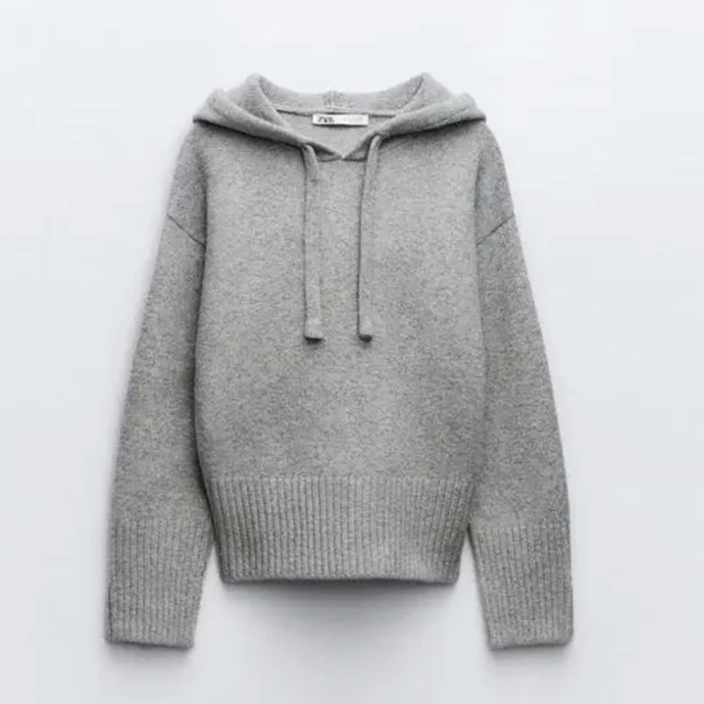 Grey knit sweater. Zara. Size S. New without tag